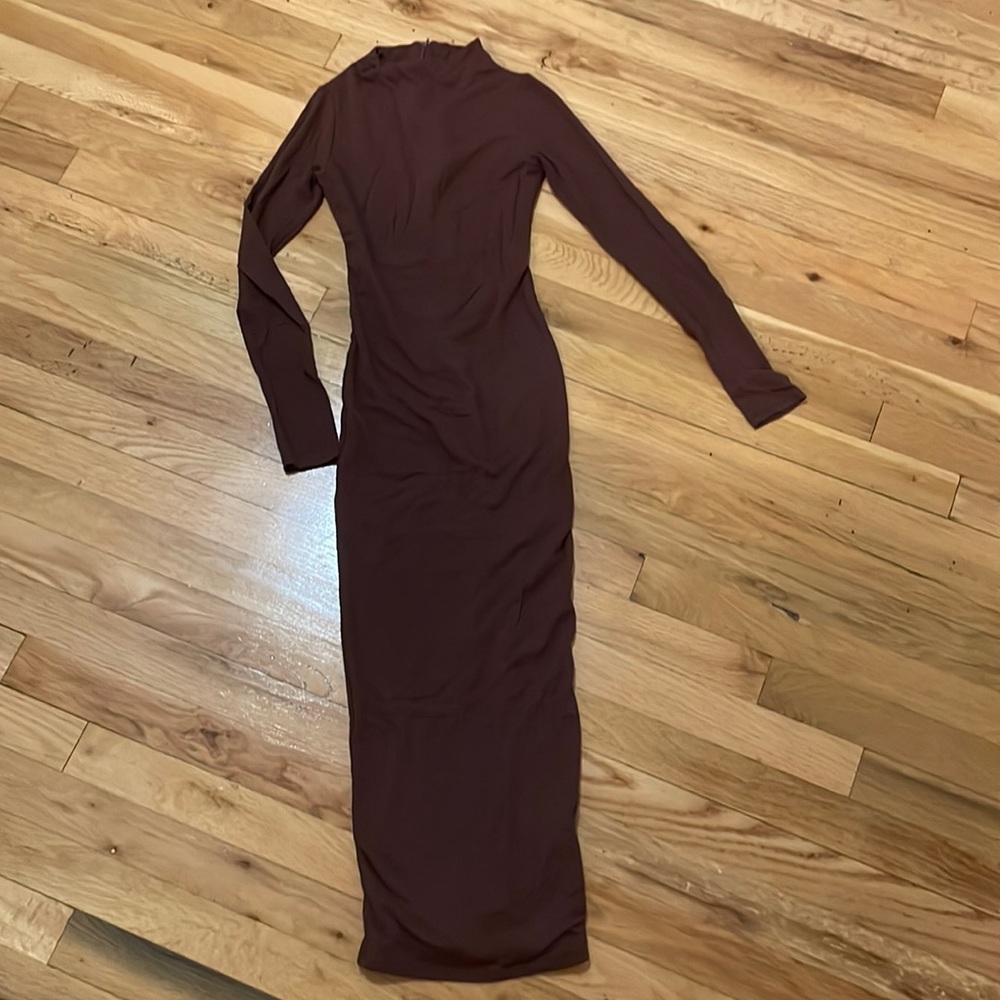 COPY - Naked Wardrobe Brown Body-con Dress